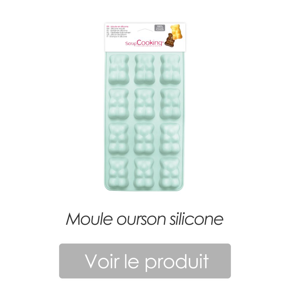 Moule ourson silcone chocolat pécan - ScrapCooking